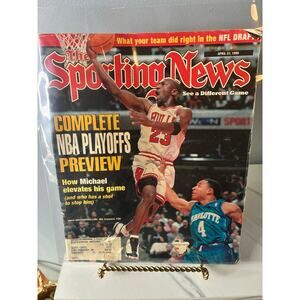 1998 Sporting News Michael Jordan NBA Playoffs Cover Bulls
